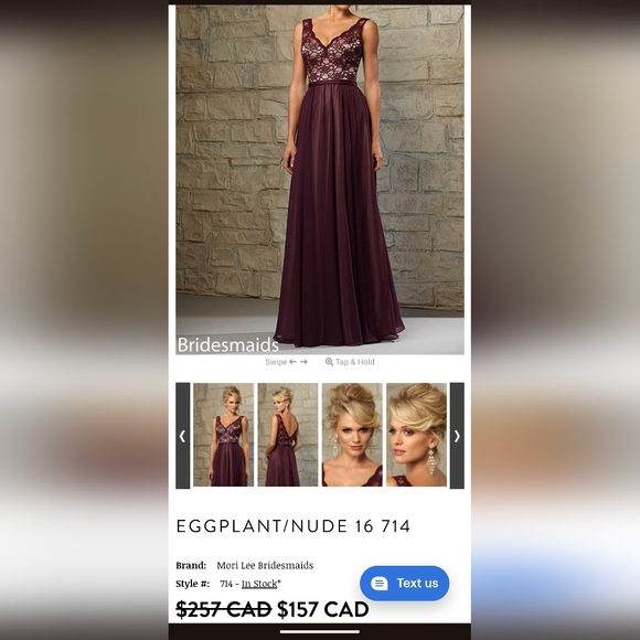 2 New size 8+20 MORI LEE Style 714 Silver Grey Lace Chiffon Evening Dresses - Picture 3 of 16